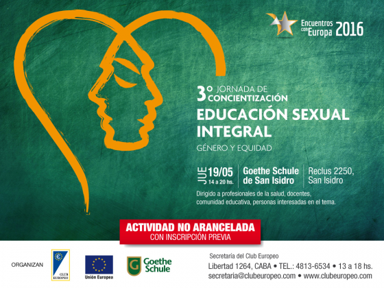 Participaremos de la 3er Jornada de concientización sobre educación sexual integral 