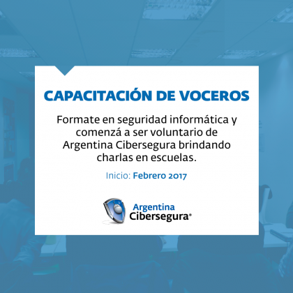 ¡Nuevas capacitaciones de voceros en Buenos Aires!