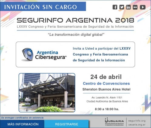 Argentina Cibersegura presente en SEGURINFO 2018